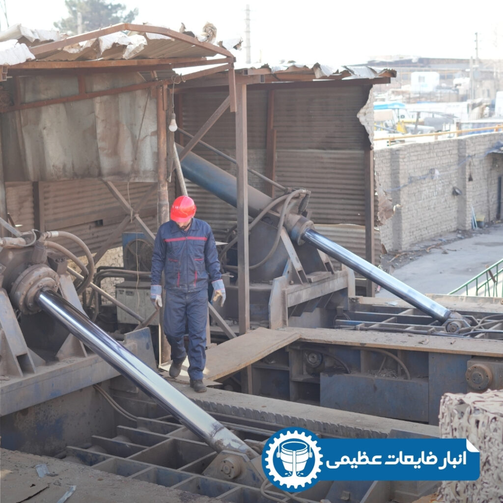 دستگاه پرس ضایعات آهن